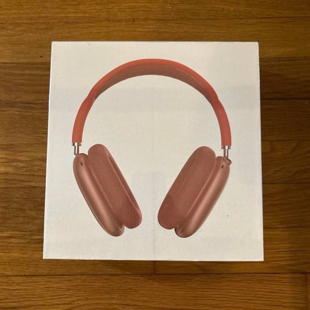 Apple Red Over-Ear Headphones with Modern Comfort